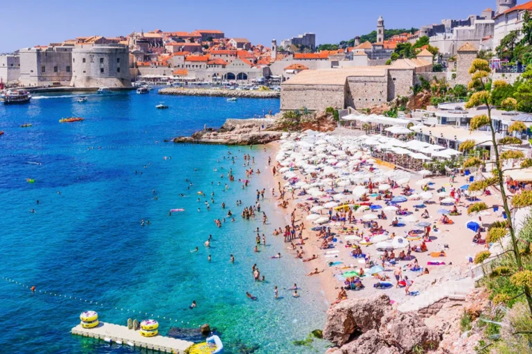 beautiful beaches Dubrovnik, Croatia